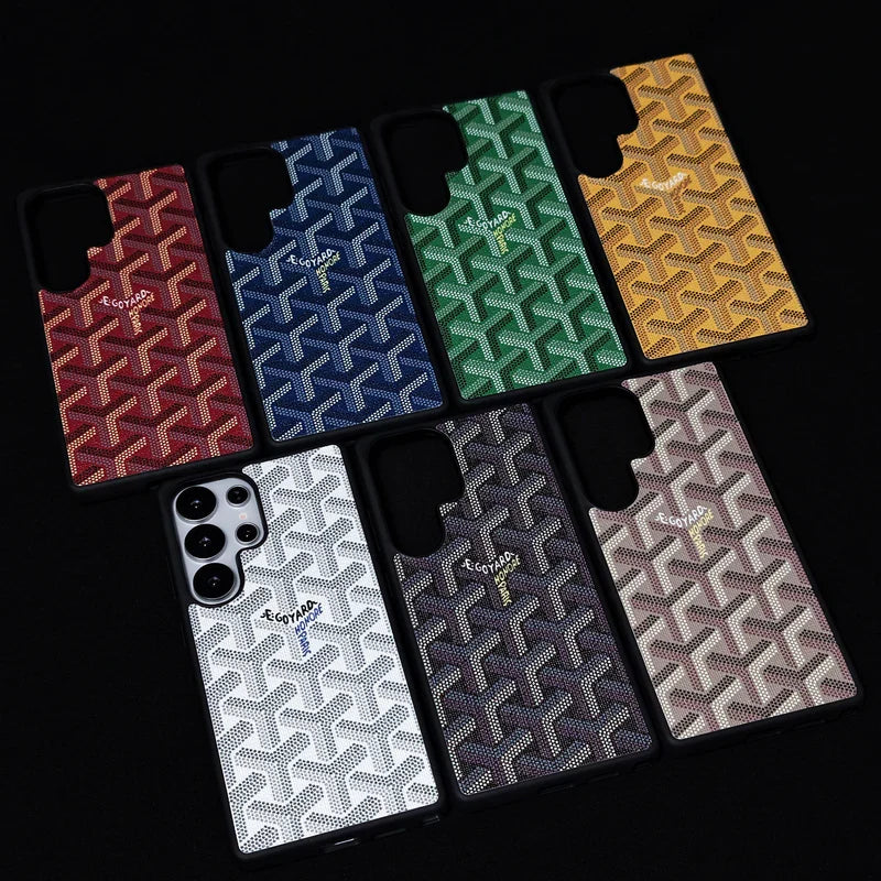Premium Red GYD-Style Pattern with Magsafe Option for Samsung S22-S26 Series