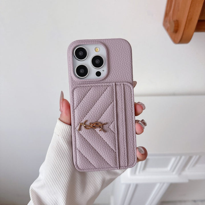 Luxury Phone Case Leather For iPhone Case 13-18 Pro & Pro Max