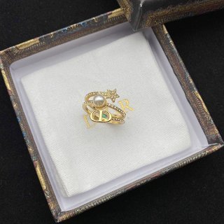 DIR3 Women's fashion accessorize with pearl rings Jewelry