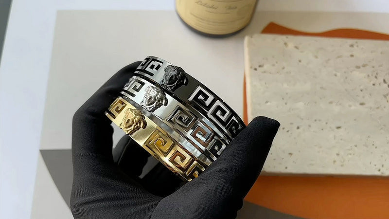 VES344 Bracelet 316L steel plating gold Jewelry