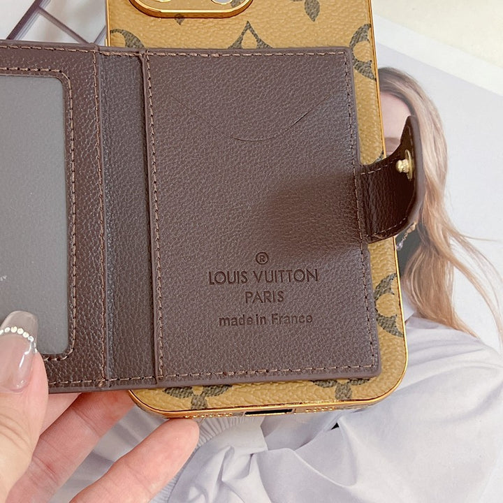 Luxury Classic Case with Card holder for iPhone 12-18 Pro & Pro Max