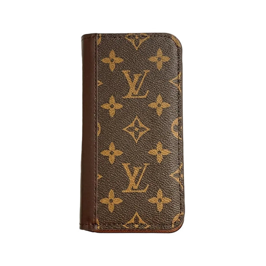 Monogram Leather Card Cover Wallet Case for Samsung Galaxy S22-S26 Series