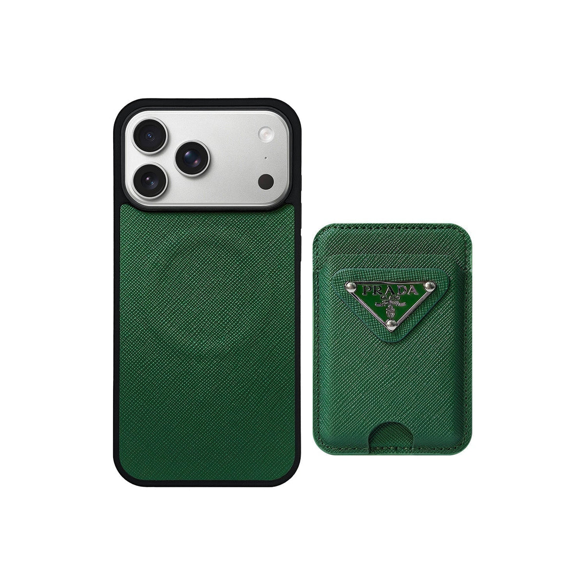 Prada MagSafe Card Holder Case For iPhone 13-18 Pro & Pro Max