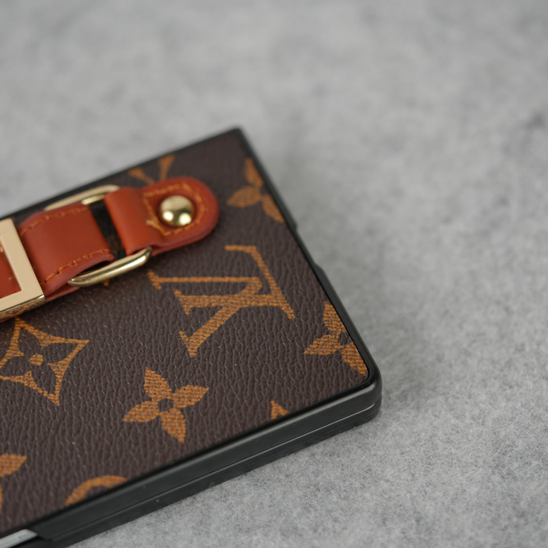 Monogram Case with Hand Strap for Samsung Z Fold 3-7