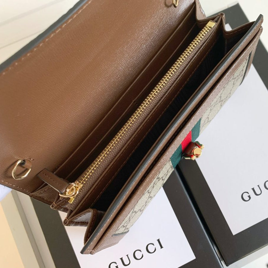 Supreme Canvas GUCCI Chain Wallet Bag