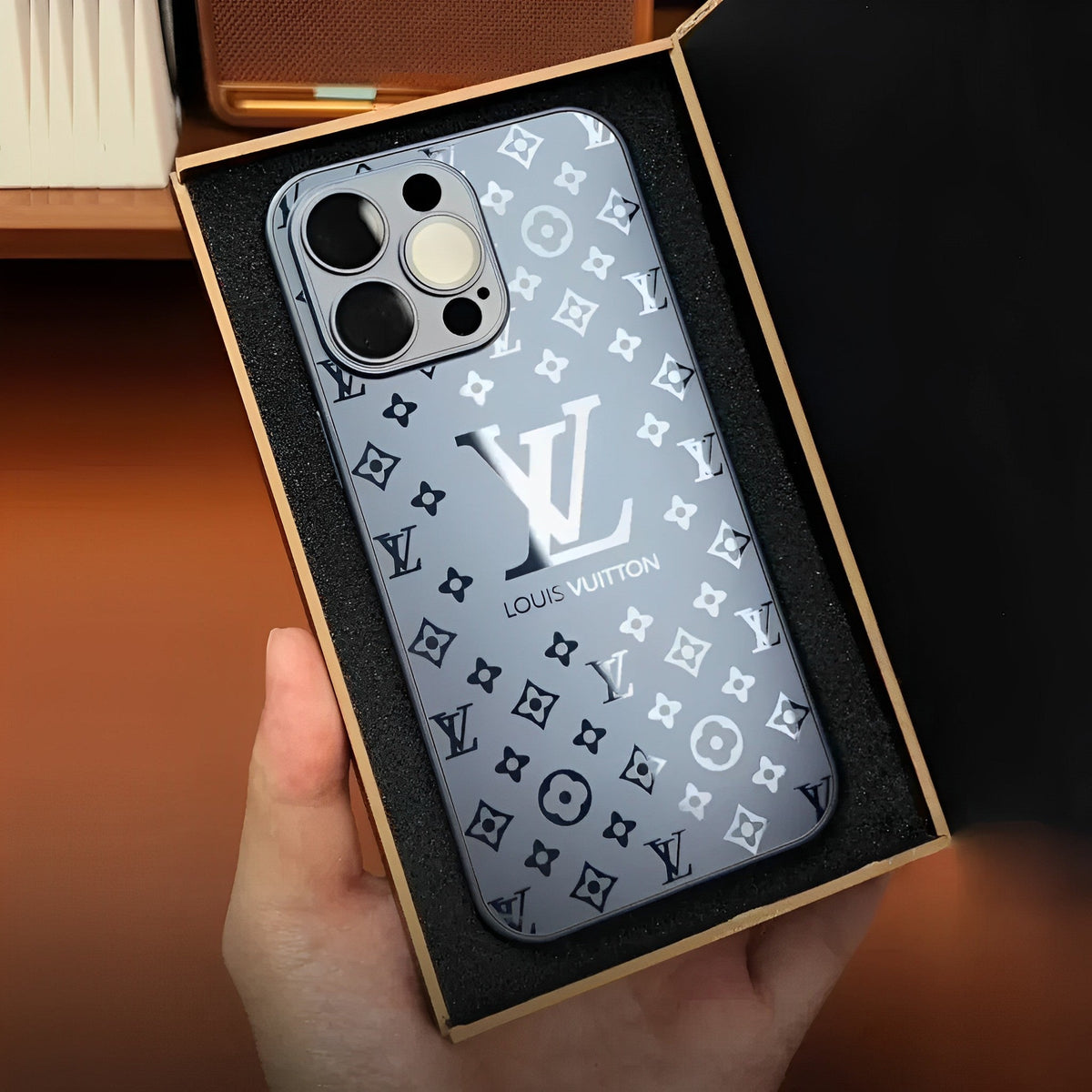 Luxury Frosted Matte Phone Case with Metal Emblem for iPhone 12-18 Pro & Pro Max