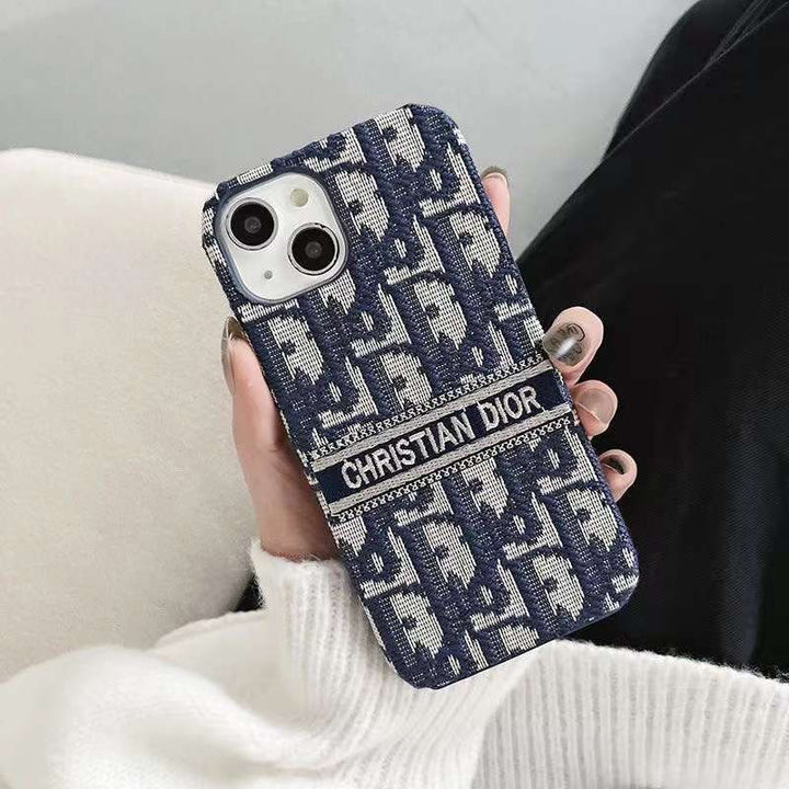 Luxury Brand Vertical Belt Stitched Case Cover for iPhone 12-18 Pro & Pro Max