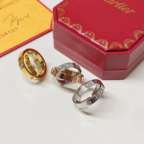 J133  Double-ring jewelry for both men and women