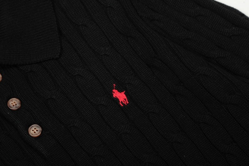LFC5 New men's and women's spring and autumn collared sweaters, sweater base clothes