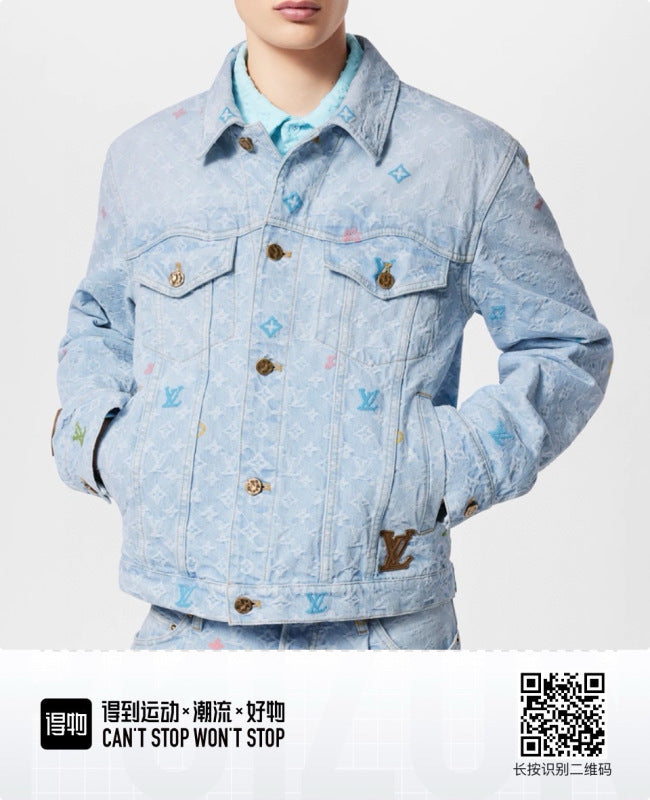 LVC020   New high-quality spring and autumn men'sand women’s jacket denim jacket clothes