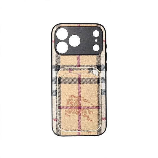 Luxury Card Holder Phone Case For iPhone 12-17