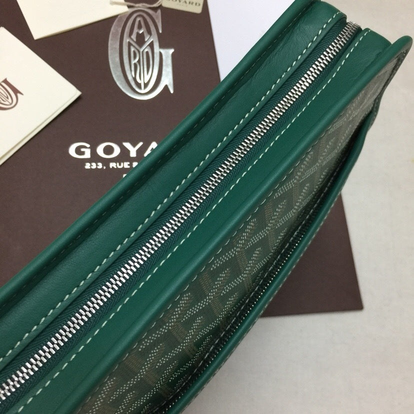 GYD Jouvence Toiletry Pouch MM | Goyardine Canvas & Calfskin