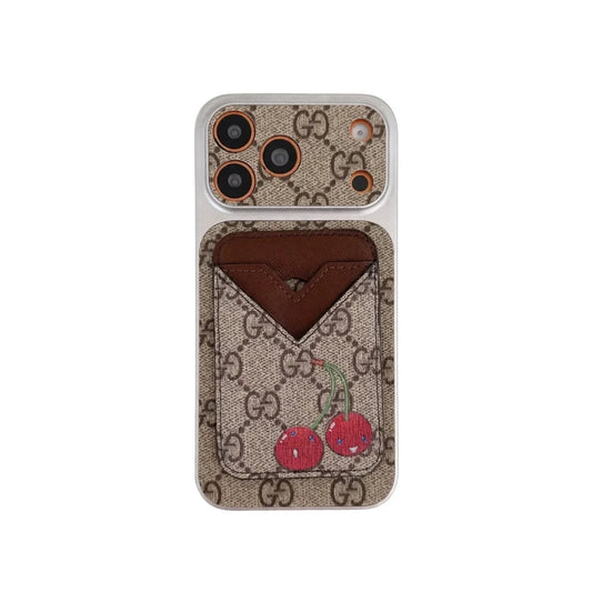 GG Style Phone case Magnet Card Holder for iPhone 13-18 Pro & Pro Max
