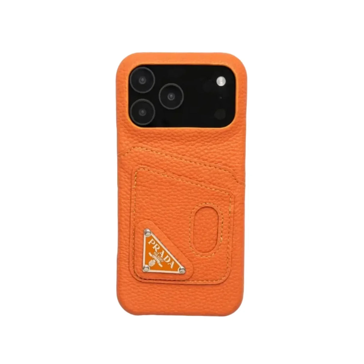 Prada Stylish Case with Card Holder For iPhone 13-18 Pro & Pro Max